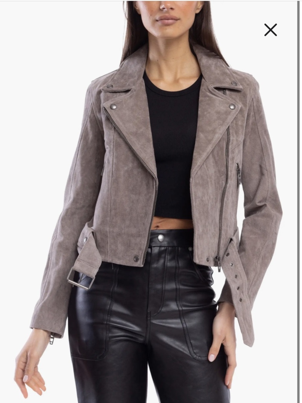 Blank NYC Suede Moto Jacket